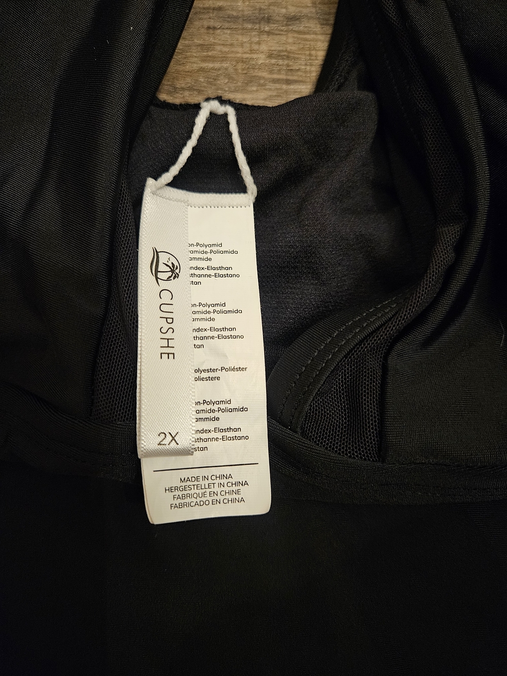 Cupshe Black Plunge One-Piece Swimsuit Size 2x - Picture 6 of 11